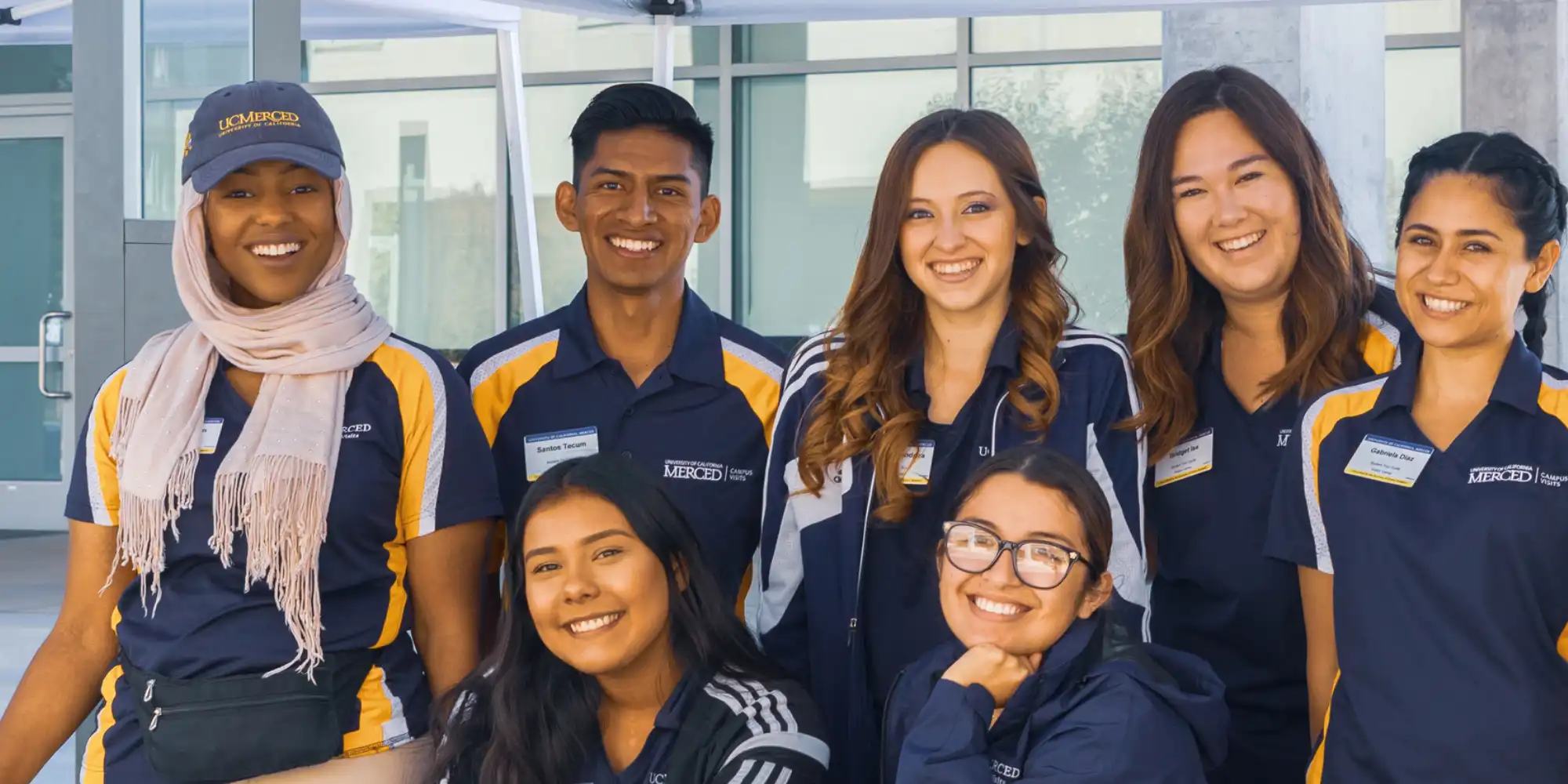 Students on campus at UC Merced